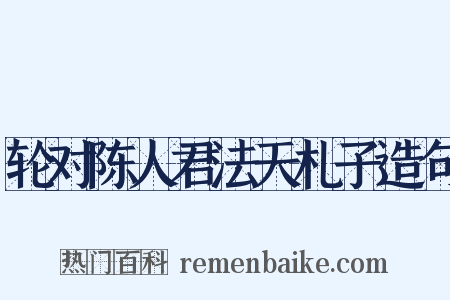 轮对陈人君法天札子造句是什么意思的图片
